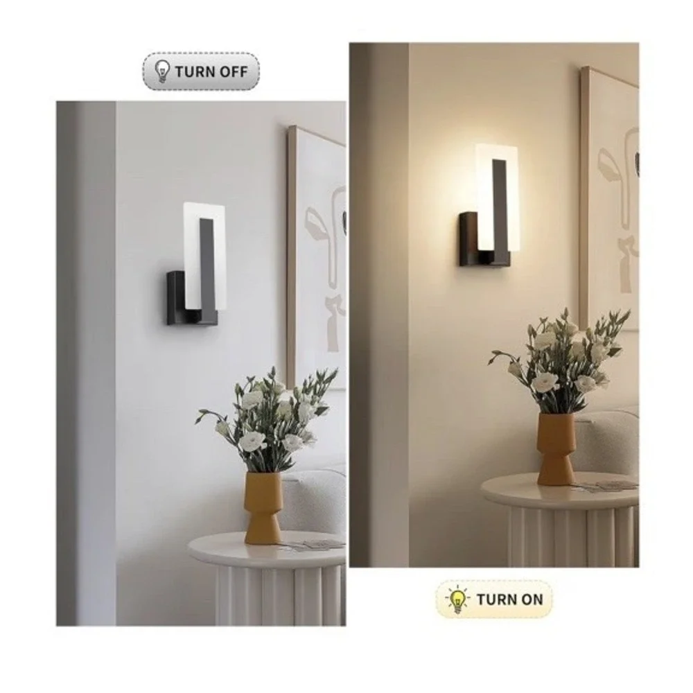 Joosenhouse Modern Led Wall Sconce Dimmable Wall Mounted Lamp Set Of‎ 2